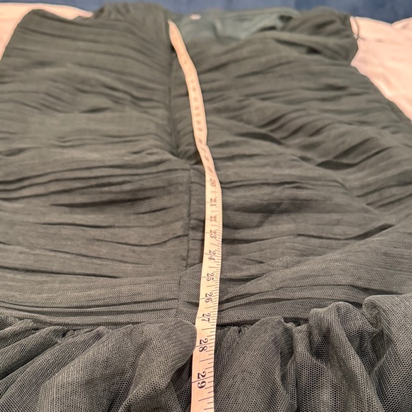 Amsale Hunter Green Evening Dress - Picture 8 of 11